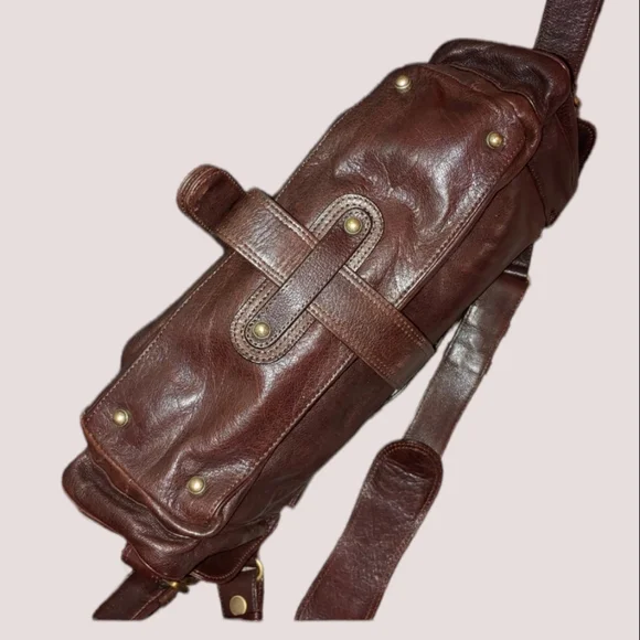 KOOBA Leather Shoulder Bag Supple Dark Brown Gorgeous - Picture 11 of 11